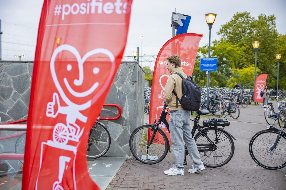 Actiebord met hartlogo bij het Trendsportaal van Gemeente Venlo